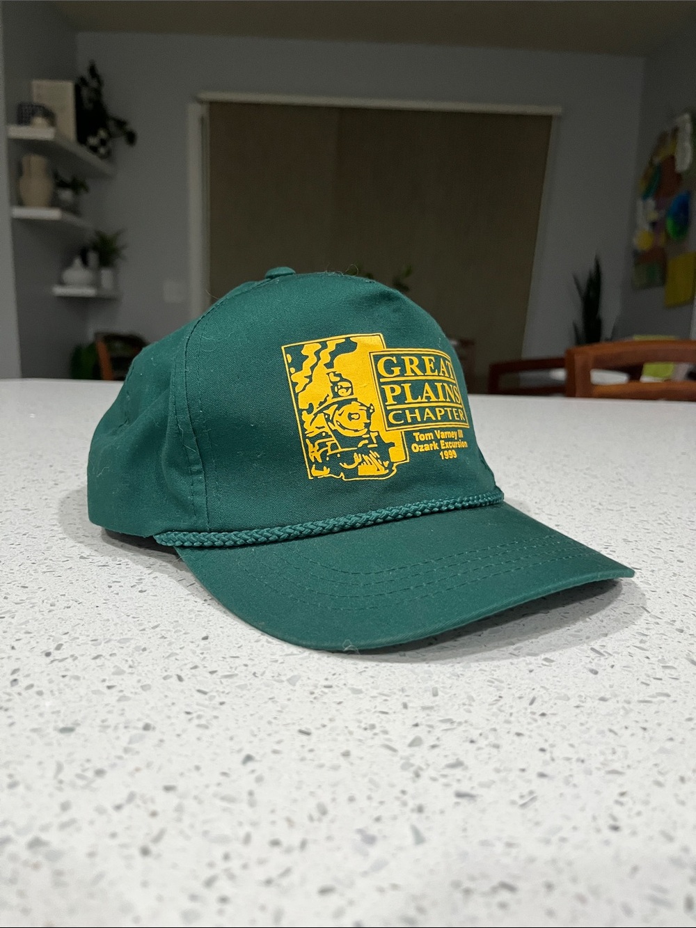 VTG Green Great Plains Ozark Train Rope Hat